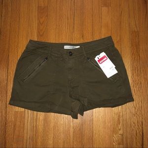 Army green shorts